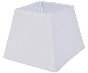 OSTARIA 93114 Abat-jour Carré Blanc Base 15cm Dim : D15xH12.5cm