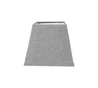 Ostaria 93119 Abat-Jour Carré Gris Clair, Couleur Grise, 15 x 15 x H12.5cm