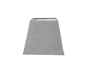 Ostaria 93119 Abat-Jour Carré Gris Clair, Couleur Grise, 15 x 15 x H12.5cm