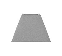 Ostaria 93128 Abat-Jour Carré Gris Clair, Texture, Couleur Grise, 27 x 27 x H19cm