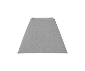 Ostaria 93128 Abat-Jour Carré Gris Clair, Texture, Couleur Grise, 27 x 27 x H19cm