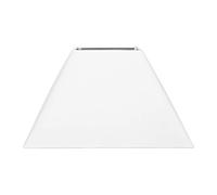 OSTARIA 93131 Abat-jour Carré Blanc Base 32.5cm Dim : D32.5xH20cm