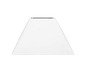 OSTARIA 93131 Abat-jour Carré Blanc Base 32.5cm Dim : D32.5xH20cm