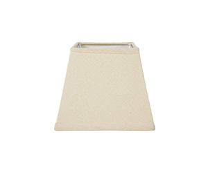 OSTARIA 98908 Abat-jour Carré - Couleur Lin - Base 15cm Dim : 15x15xH12.5cm