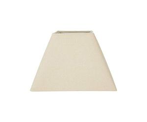 OSTARIA 98910 Abat-jour Carré - Couleur Lin - Base 27cm Dim : 27x27xH19cm