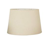 Ostaria Abat-jour ovale beige Pantone 12-1403TPX imitation lin Base 31 cm Culot E27