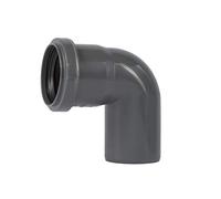 Ostendorf 172140 HTSafe Tuyau coudé DN 50 87 90 degrés angle tuyau d'évacuation tuyau en plastique gris