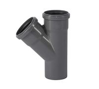 Ostendorf 173200 Raccord HTsafe gris, 45° -DN 75/ DN 75
