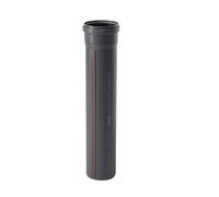 Ostendorf HTsafe Tuyau en T avec manchon DN 110 mm 1000 mm Gris DN 110 x 1000 mm