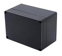 Otdorpatio Boîte de dérivation étanche IP65 en plastique ABS noir pour projets électroniques, boîtier d'alimentation 160 x 110 x 90 mm