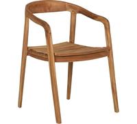 OTERO - Lot de 2 chaises d'extérieur en teck Marron