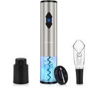 OTHA Tire Bouchon Electrique Inox Ouvrebouteille électrique avec Amovible CoupeCapsule Ouvrebouteille Automatique Rapide [133]