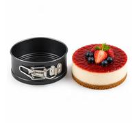 OTHERWISETRIV6AL Moule à four rond en acier avec revêtement antiadhésif pour gâteaux, pizzas et tartes (moule à gâteau ouvert 16 cm)