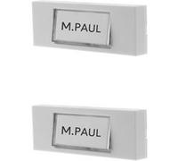 Otio - Lot de 2 boutons de sonnette filaire avec étiquette porte-nom