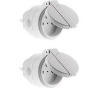 Otio - Lot de 2 prises extérieures sans fil IP44 radiofréquence