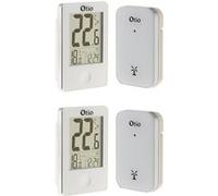 Otio - Lot de 2 thermomètres intérieur extérieur sans fil - Blanc Blanc