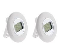 Otio - Lot de 2 thermomètres intérieurs LCD - Blanc Blanc