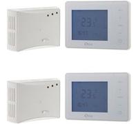 Otio - Lot de 2 thermostats programmables sans fil - Blanc Blanc