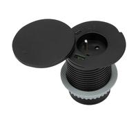 Otio Prise encastrée USB + Qi - Noir mat