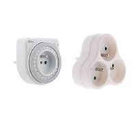 Otio-Programmateur mécanique Blanc - Otio & Triplite 3X 16A Triangulaire - Blanc - Zenitech