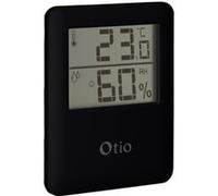 Thermomètre hygromètre digital intérieur - Noir - Otio