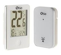 Thermomètre intérieur/extérieur avec capteur sans fil - blanc - Otio