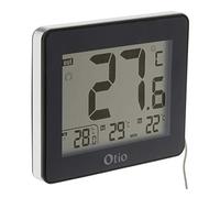 Otio Thermomètre intérieur extérieur filaire noir - grand écran