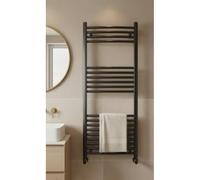OTITEC ELEGANT Sèche-serviettes électrique 120 x 50 cm Noir 400 W avec thermostat tactile connecté
