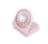OTL Technologies Mini ventilateur portable pliable Hello Kitty avec batterie rechargeable rose et or