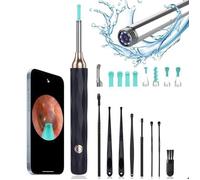 Otoscope Oreille 1080P HD 3,5mm Camera Iscope IP67 Étanche Nettoyant Oreille Avec 6 Lumières LED Outil de Nettoyage d'oreille,Bleu