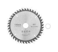 OTOTEC 1 Jeu de Lames de Scie Circulaire Spécialisées TCT 136 X 20 X 1,6 Mm 40 T Compatible avec Makita DSS501Z MAX 7000 Tr/min pour Couper Le Bois Le Plastique L'aluminium Et Le Cuivre
