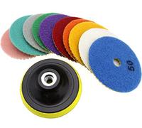 OTOTEC 11pcs 4" Disques de Polissage Diamant Disque de Meulage pour Pierre de Béton Marbre Granit