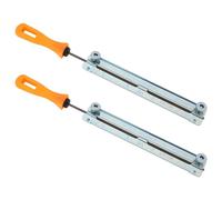 OTOTEC 2 Kit D'affûtage de Scie à Chaîne 4mm Support de Lime de Tronçonneuse avec Poignée en Plastique Meulage de Lime de Scie à Chaîne électrique pour Machine de Découpe