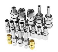 OTOTEC Kit de raccords de tuyau d'air BSP pour compresseur d'air - Connecteur rapide pneumatique et coupleur et bouchon