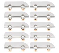 OTOTEC Lot de 10 Roulettes de 5 Mm pour Portes Coulissantes en Verre Et Acier Inoxydable avec Roues en Cuivre pour Un Glissement en Douceur