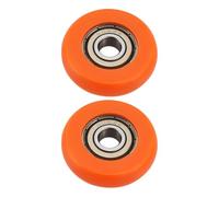OTOTEC Lot de 2PCS Roues de Siège pour Rameur Diamètre Extérieur 36 Mm Largeur 10 Mm Diamètre Intérieur 8 Mm Roue à Rouleaux en Nylon et Acier Inoxydable