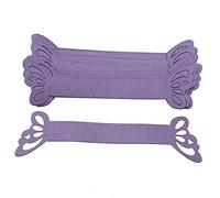 OTOTEC Lot de 50 porte-serviettes en papier en forme de papillon, idéal pour dîner de mariage, Violet