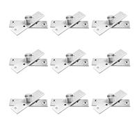 OTOTEC Lot de 8 charnières pivotantes à 360 degrés avec vis de fixation en acier inoxydable, rotation à 360 degrés, pour portes battantes et portes d'armoire