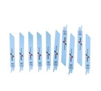OTOTEC S922BF Lot de 10 lames de scie sabre flexibles de rechange pour métal 150 mm