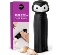 OTOTO Drac N' Roll Vampire à l'Ail - Tube en Silicone pour Éplucher l'Ail - Gadget de Cuisine, Rouleau et Presse Ail