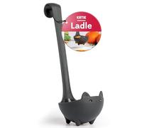 Ototo Louche à soupe Katie - Cadeau gothique pour amoureux des chats - Noir