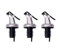 Ototon Bec Verseur Bouteille Huile d'olive avec Clapet Bouchon Verseur Bouteille Cuisine Outils 3pcs