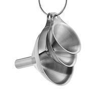 Ototon Entonnoirs de Cuisine en Acier Inoxydable 3 Tailles Superposable Mini Entonnoir Outil Portable pour Cuisson Transfert de Liquide Parfum