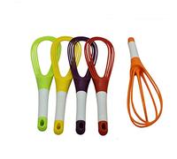 Ototon Fouet Cuisine en Plastique Pliable Batteur d'oeufs Outil à Patisserie Professionnel Mélangeur de Farine pour Cuisine Gâteau
