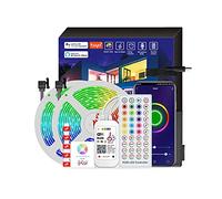 Ototon Ruban LED 25M Bande LED WiFi Intelligent SMD5050 RGB Auto-Adhésif avec Télécommande 44 Touches Compatible avec Alexa Echo, Google Home, Décoration pour Intérieur Maison (25M)
