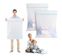 OTraki 2 Pièces Filet Lavage Délicat 60x80 cm Sac Linge Machine à Laver Polyester Réutilisable avec Fermeture Éclair Résistant Déchirure Robuste pour Couettes Draps Rideaux Couvertures