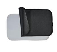 OTraki 2 Pièces Protecteur De Chaleur 48 * 30cm, Tapis Résistant À La Chaleur Tapis En Silicone Résistant Au Feu, Tapis D'isolation Protection Air Fryer Pour Four, Micro-Ondes (Noir + Gris)