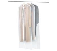 OTraki 3Pcs Housses de Vêtements à Suspendre avec Zip, Housse Robe Longue, Housse Rangement Vetement, Robe Transparente, Anti Poussière Etanche Mite pour Chemise Costumes/Manteaux 60x180cm