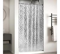 OTraki Rideau de Douche 120 x 200cm, 3D Semi Transparent EVA Rideaux Baignoire Anti Moisissure Imperméable Lavable Rideaux de Douche avec 8 Anneaux Rideau de Salle de Bain