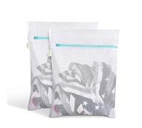 OTraki Sacs à Linge 40x50cm Lot de 2 Sac à Lavage du Linge à Mailles Filet de Lavage Grande Taille avec Fermeture Eclair Filet à Linge pour Machine à Laver Blouse Chemises